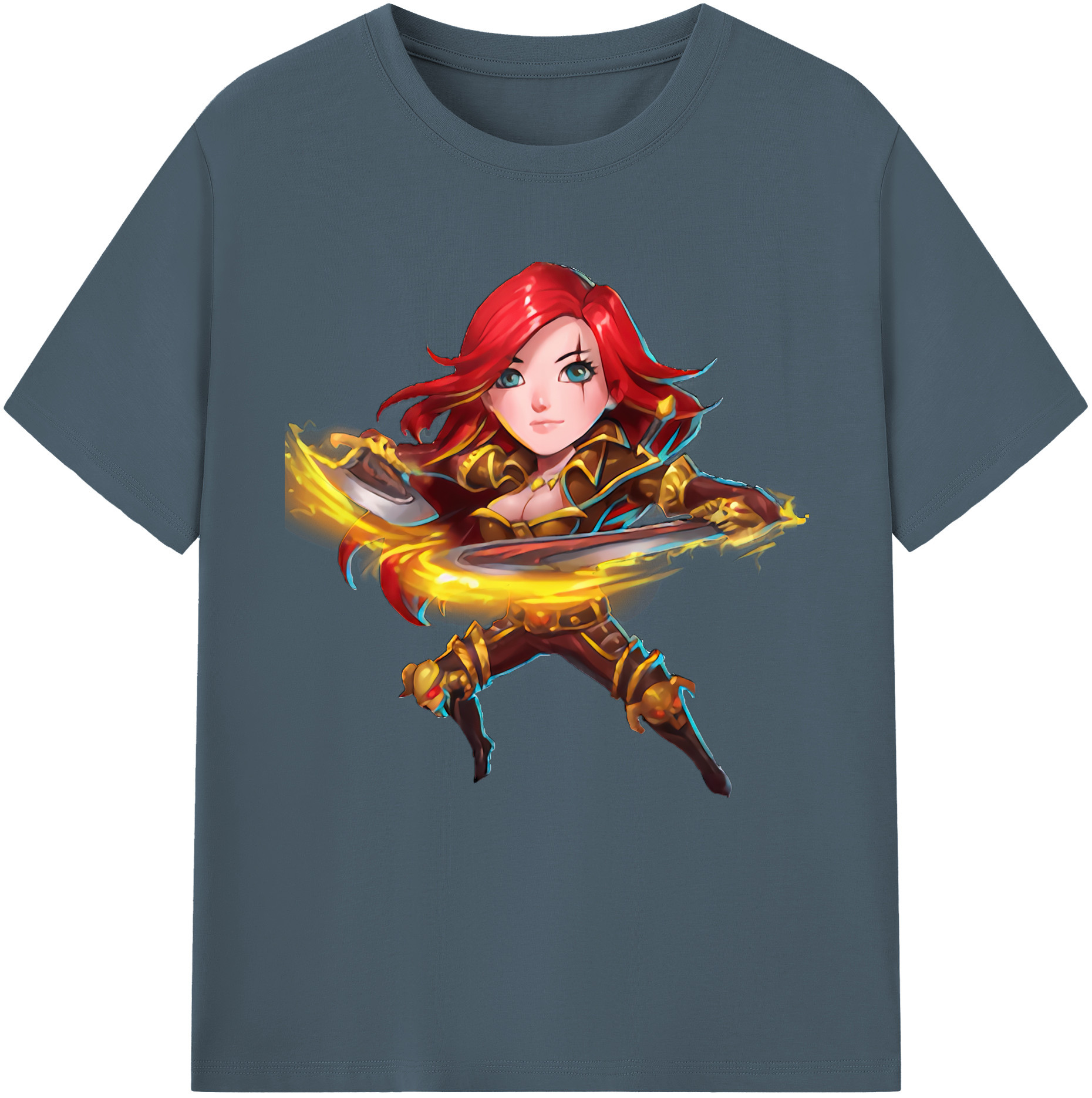 リーグ・オブ・レジェンド League of Legends LOL 綿100％半袖Tシャツ（フロントプリント）